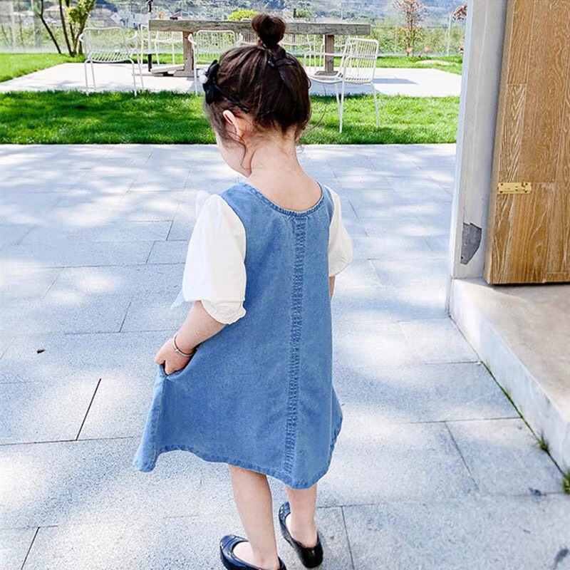 ĐẦM PHỐI NƠ TRẮNG SIÊU XINH CHO BÉ