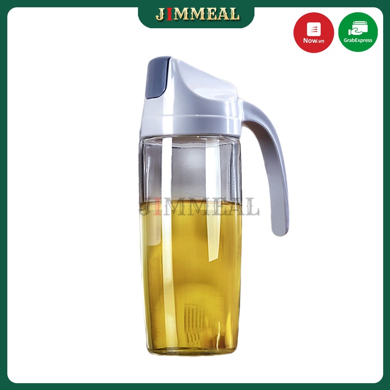 [Video] Bình Đựng Dầu Ăn, Nước Mắm, Xì Dầu, Mật Ong Tự Động Mở Nắp Khi Rót 300ml 600ml 630ml Bình Thủy Tinh Đựng Dầu Ăn