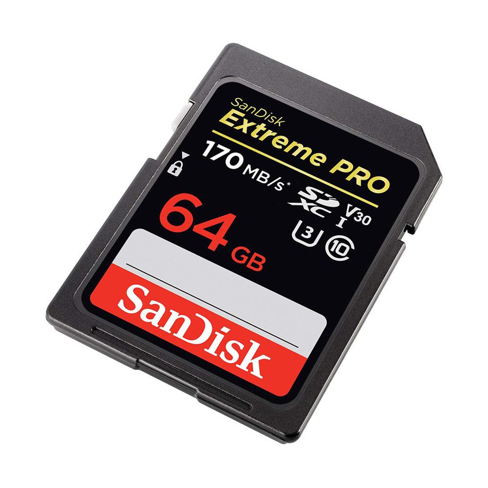 Thẻ Nhớ SDXC SanDisk Extreme Pro 64GB UHS-I U3 4K V30 200MB/s | Bảo hành 5 năm | Hàng Chính Hãng