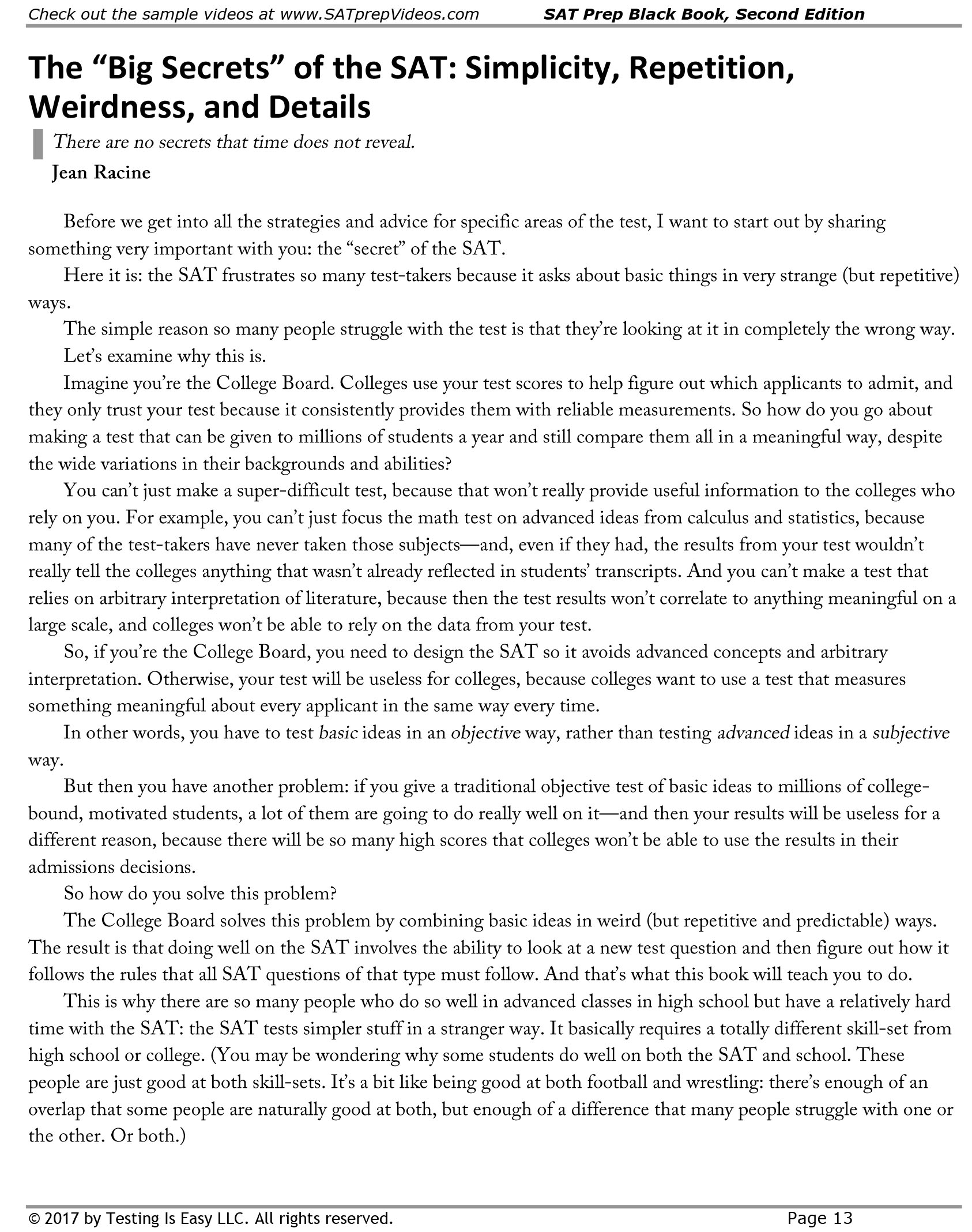 SAT Prep Black Book The Most Effective SAT Strategies (Sách đen trắng)