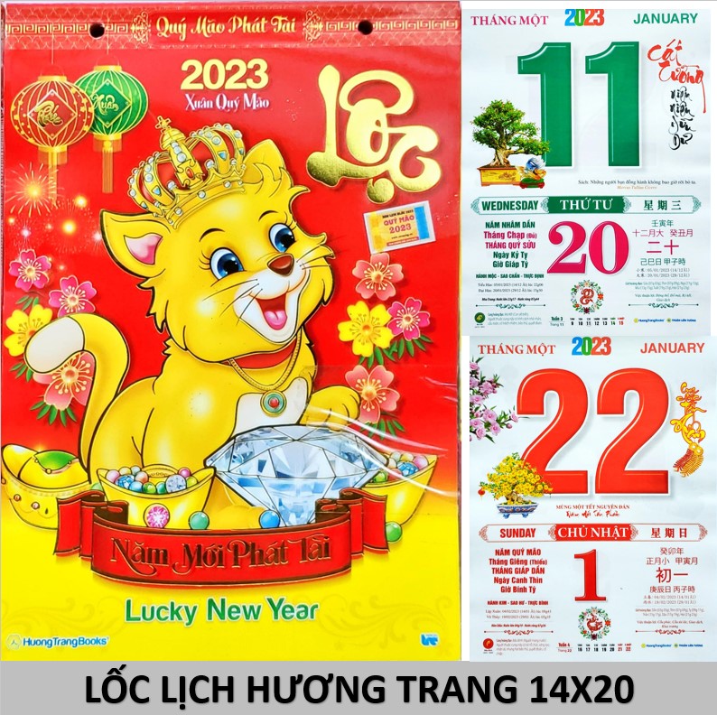 Lịch 2024 Lốc Siêu đại 20x30 /26X38 cm (chỉ lốc rời)