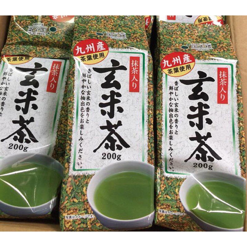 Trà xanh gạo lứt rang Kunitaro Nhật Bản 200g