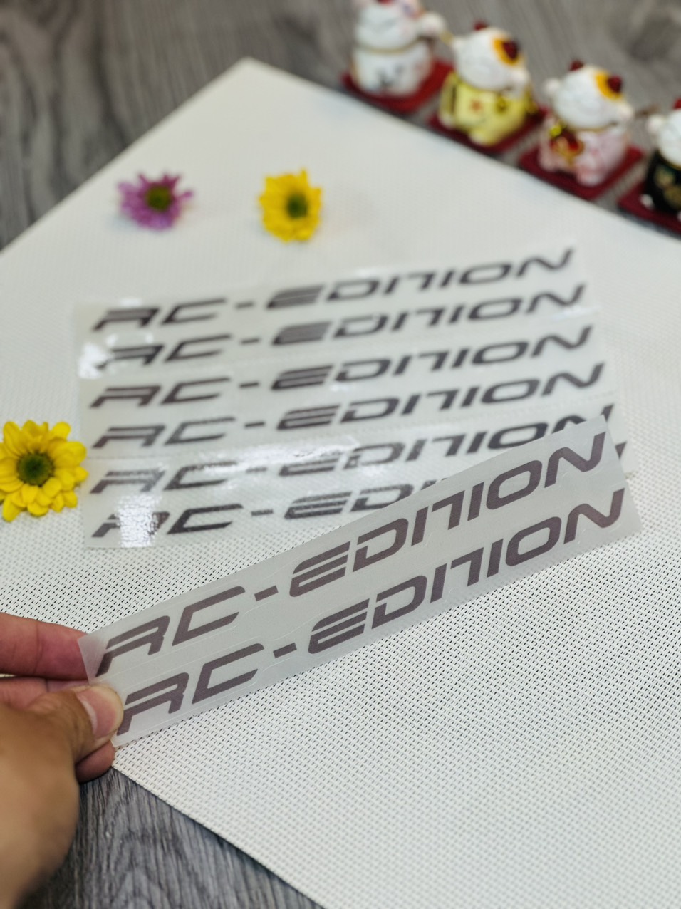 Tem Dán Phuộc RC edition trong suốt