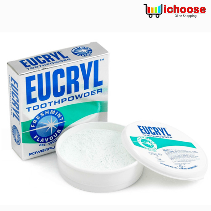 Bột tẩy trắng răng Eucryl 50gr hàng chuẩn Anh Quốc