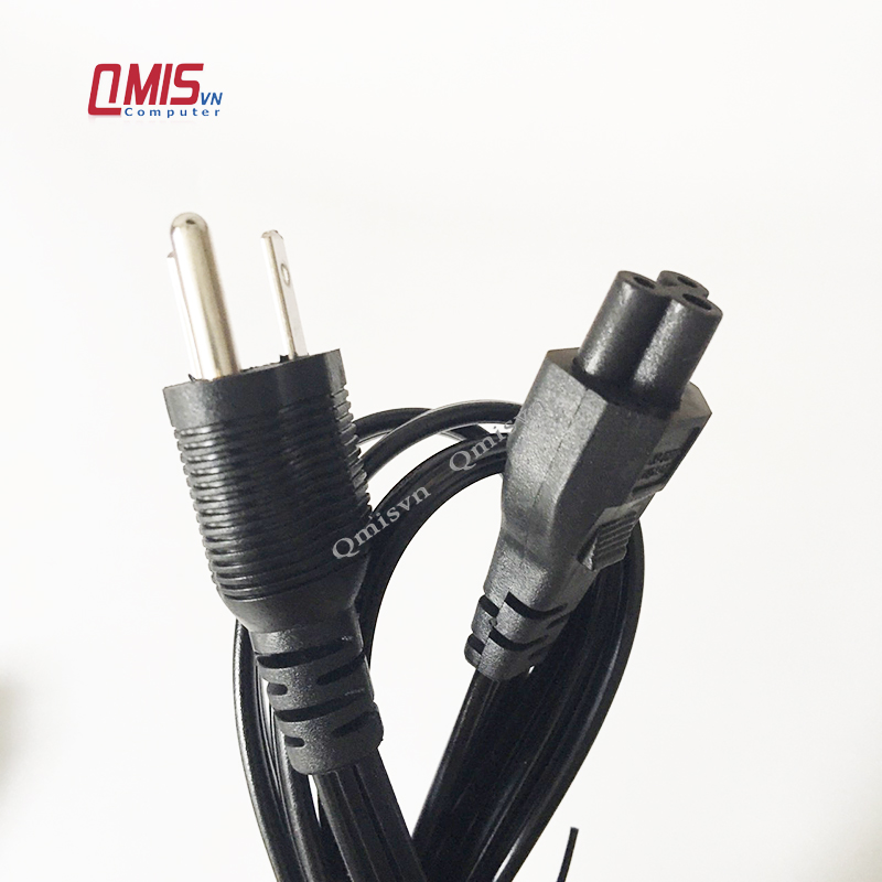 220V Dây nguồn 3 chấu cho Sạc Laptop Adapter Laptop Dell HP Asus Acer Lenovo Samsung LG