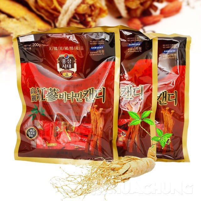Kẹo hồng sâm Vitamin gói 200g