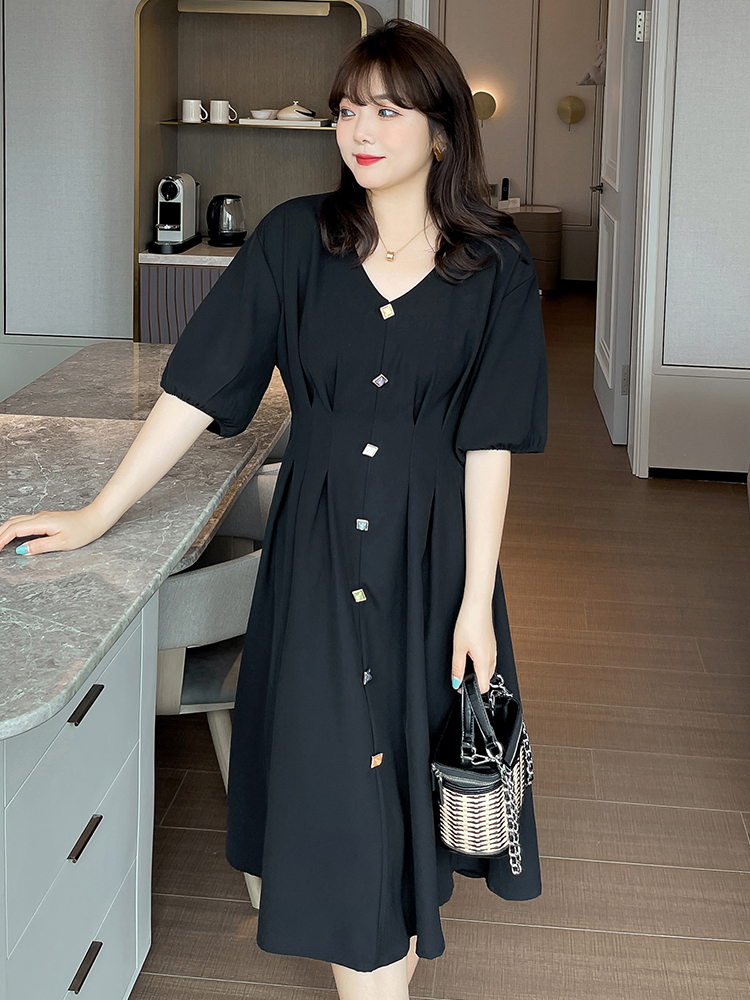 Đầm xòe tiểu thư bigsize cao cấp - BSa1121