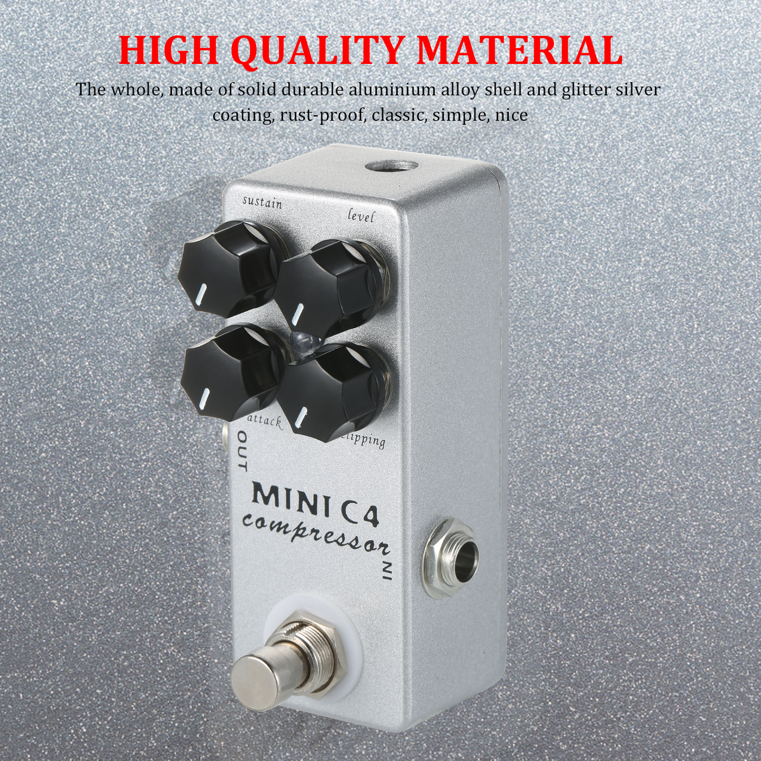 MOSKY MINI C4 Compressor Guitar Effect Pedal True Bypass