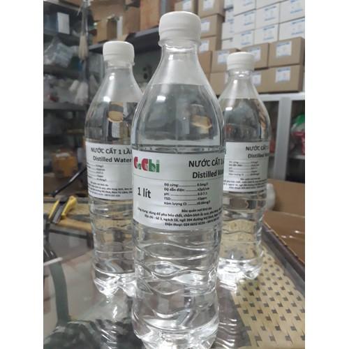 Nước cất 1 lần - chai 1 lít