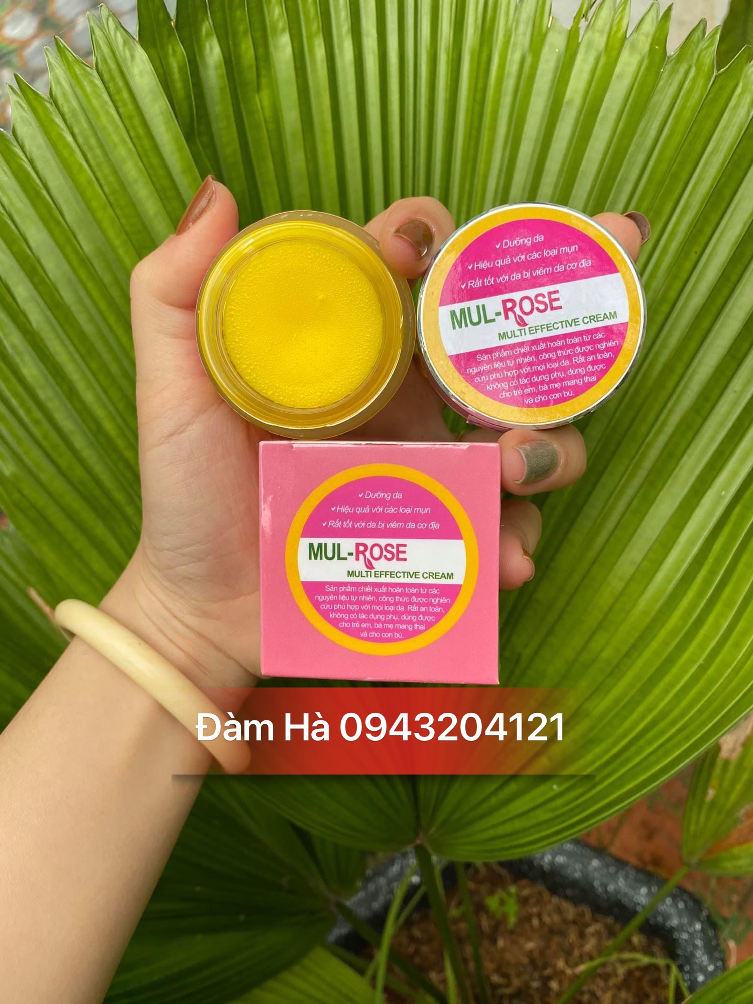 Kem bôi da mulrose viêm da cơ địa , rạn da , kem nghệ mul rose hết mụn , nứt gót chân 30gr - Kem mul rose