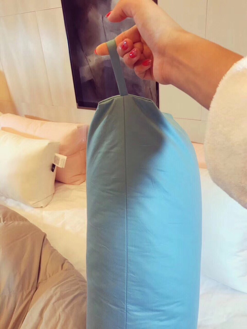 Gối lông vũ thật