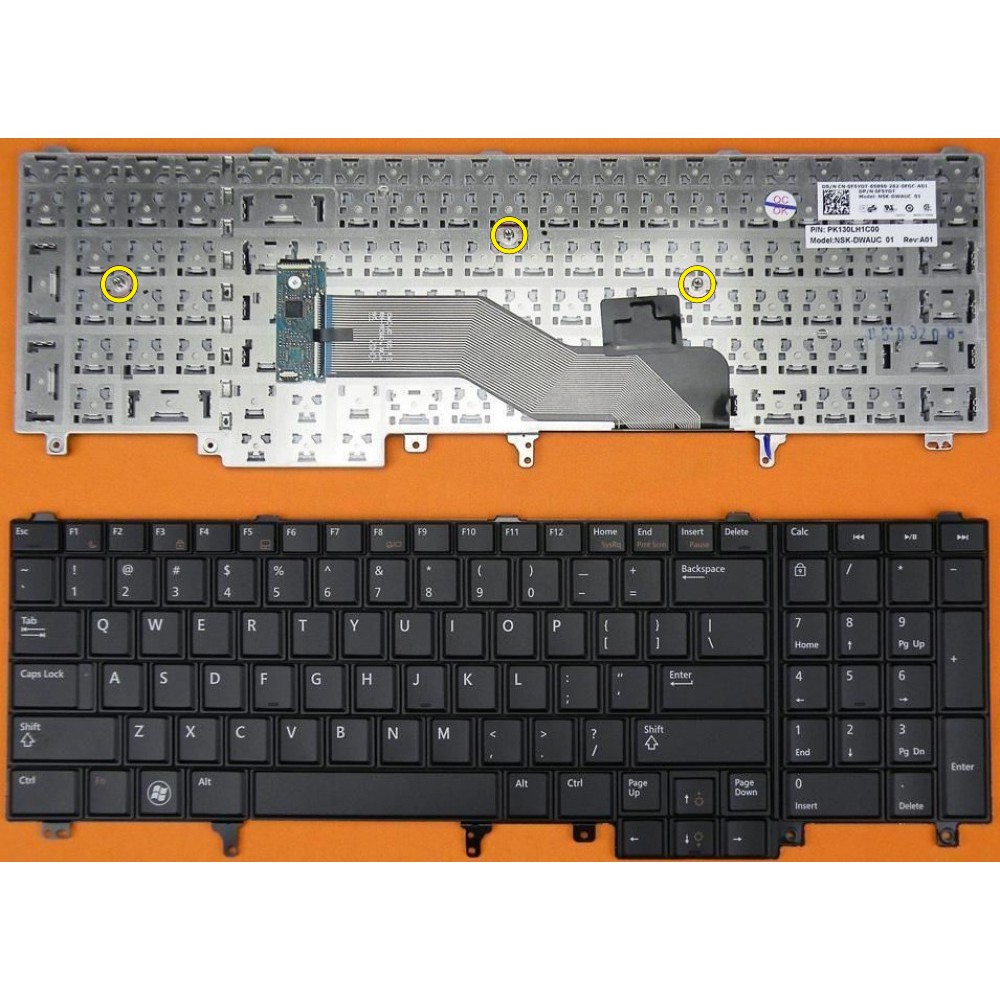 Bàn phím Laptop DELL E6520 - Precision M4600 M6600 M4700 M4800 M6700, Latitude E6520 E6530 E6540 E5520 E5530