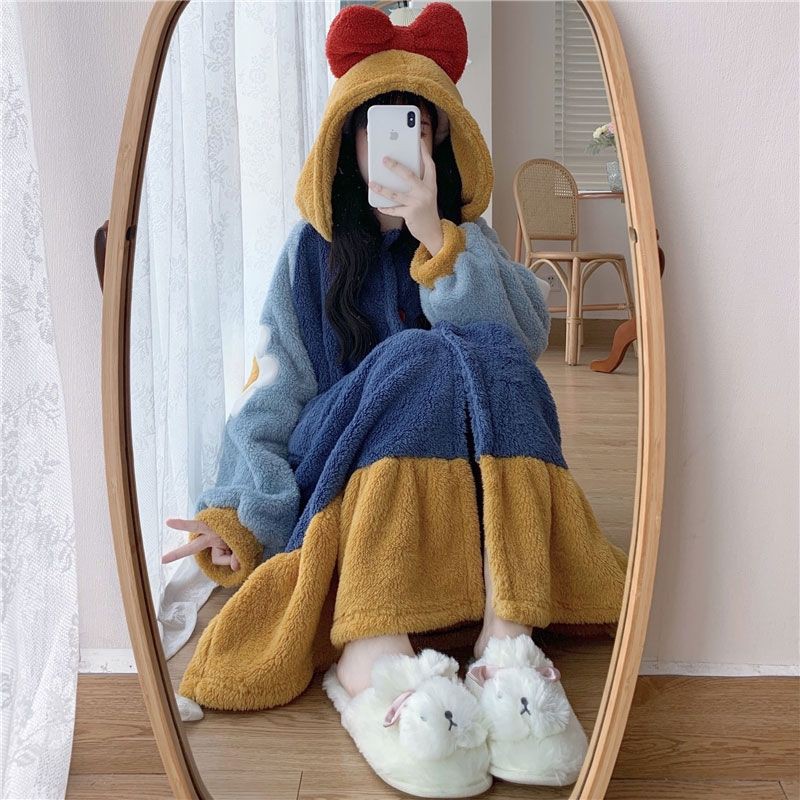 (Sẵn) Váy Ngủ Bông Bạch Tuyết N24