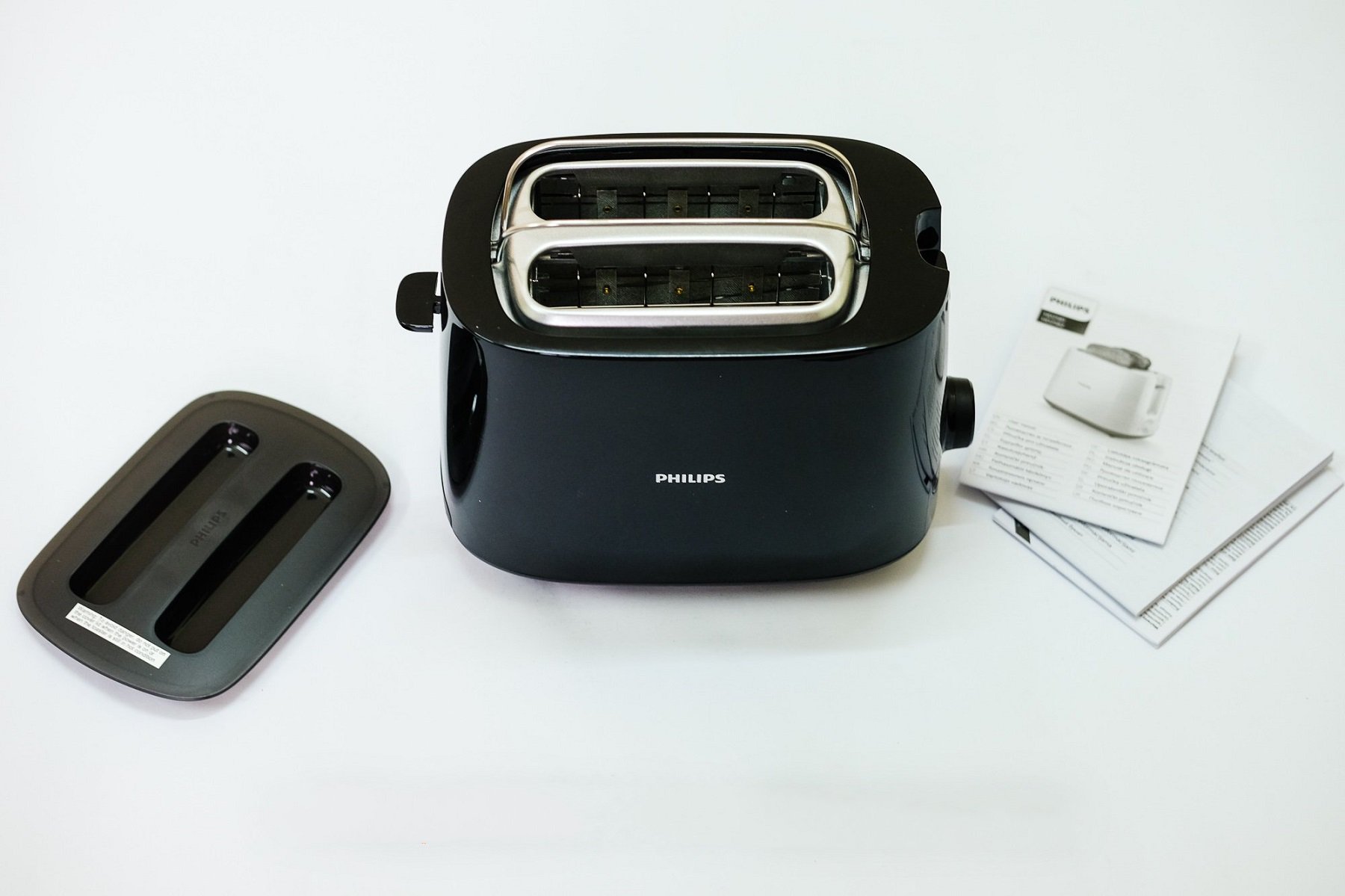 Máy nướng bánh mì Philips HD2582 (Đen) - Hàng nhập khẩu