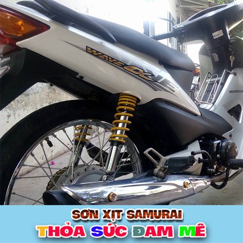 Combo sơn xịt Samurai màu trắng ngọc trai K420