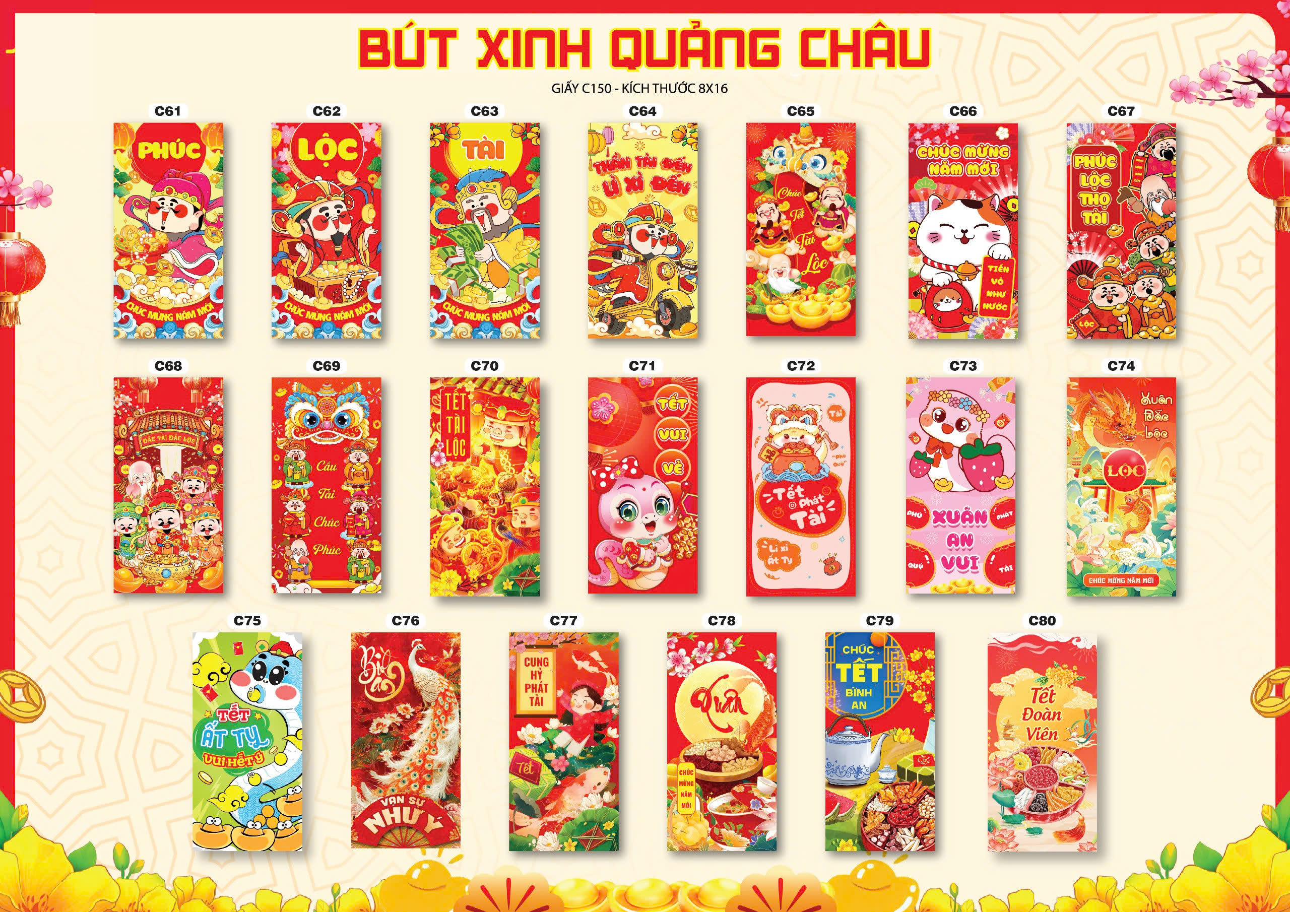 Wholesale 1000 Cute Red Envelopes for Lunar New Year 2026