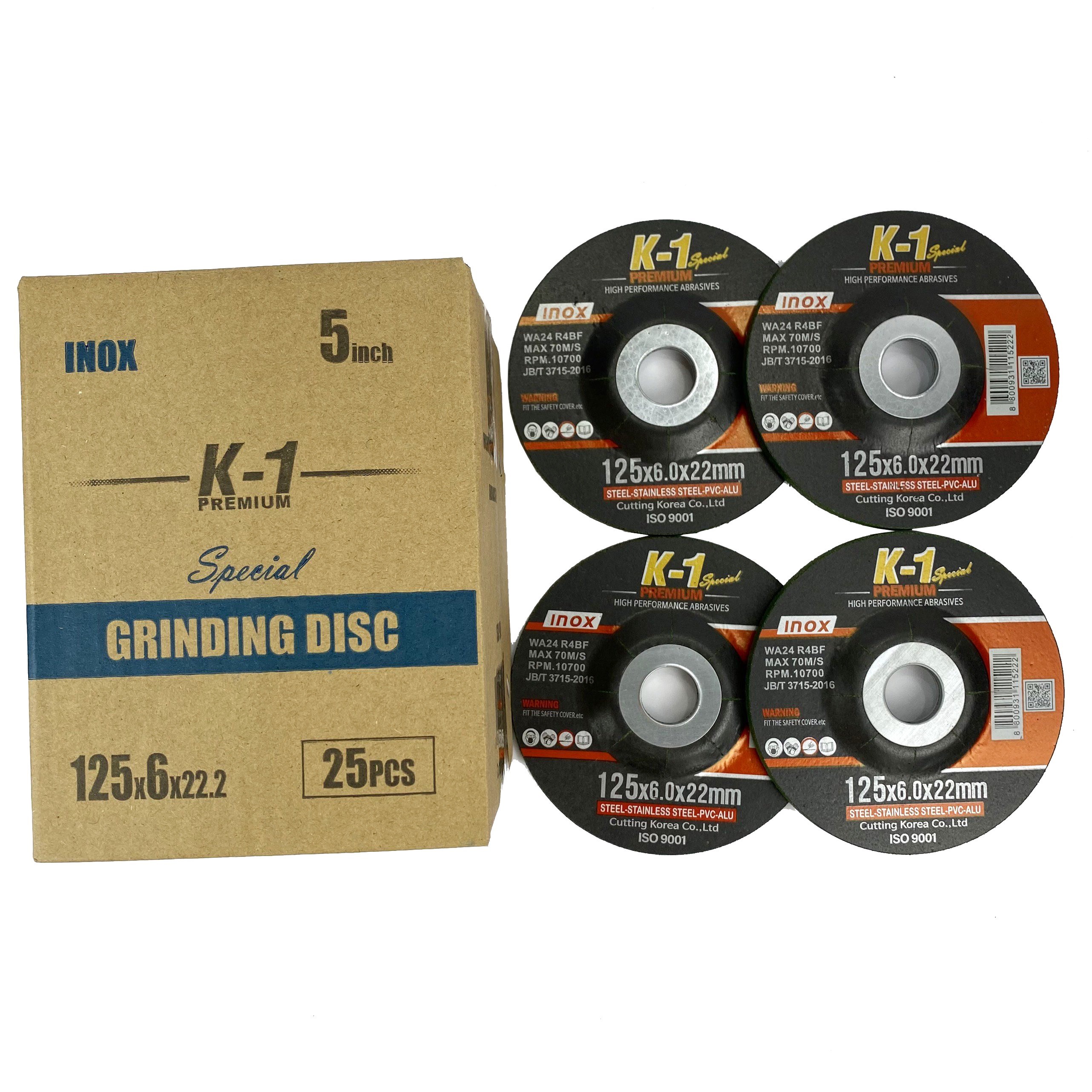ĐÁ MÀI INOX 125mm (125 x 6.0 x 22mm) thương hiệu K1