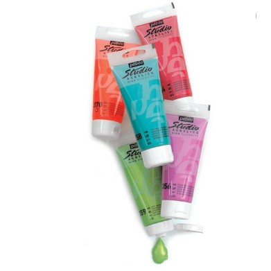 Màu Acrylic Pebeo Studio Tuýp 100ml (Màu nhũ/Neon)