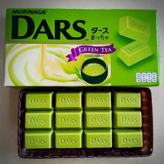 [HCM]Socola thanh  Morinaga Dars vị trà xanh thương hiệu Nhật Bản 12 viên 42gr
