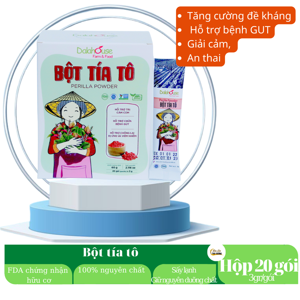 Bột tía tô hữu cơ sấy lạnh dalahouse
