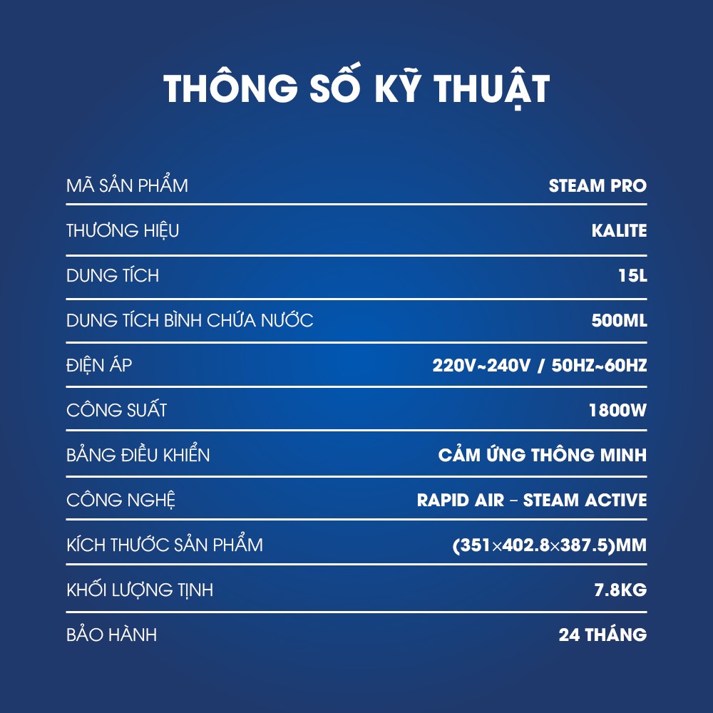 Nồi Chiên Hơi Nước STEAM STAR