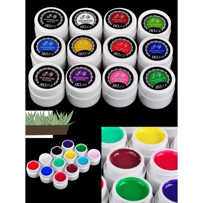 Set Gel Vẽ 12 Màu Siêu Đặc