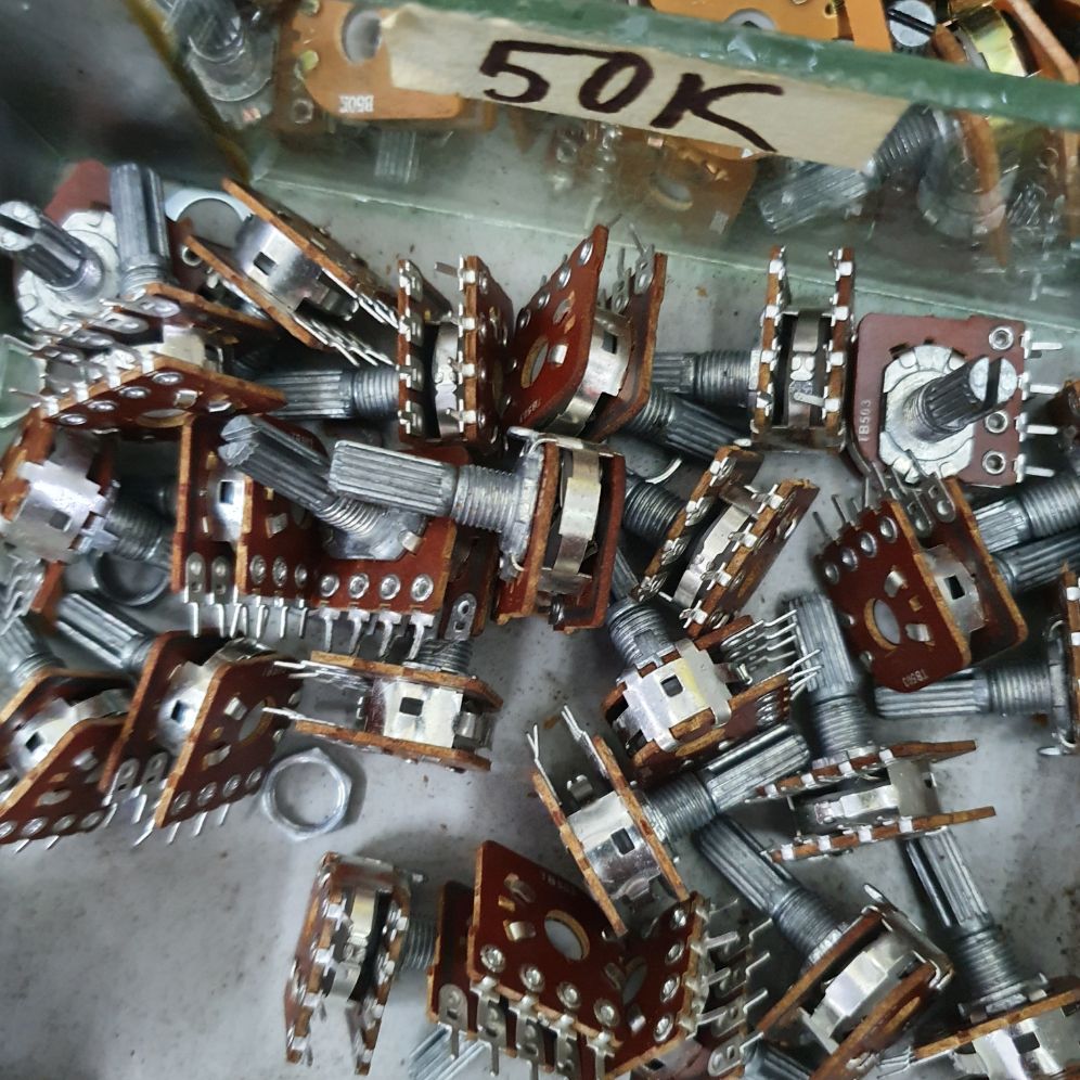 5 chiếc chiết áp 8 chân 2 hàng 50K