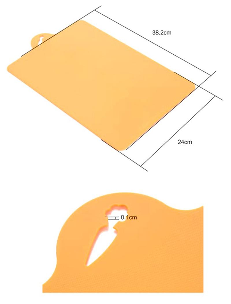 Thớt nhựa dẻo 34.9*24cm (4 màu ,giao màu ngẩu nhiên)