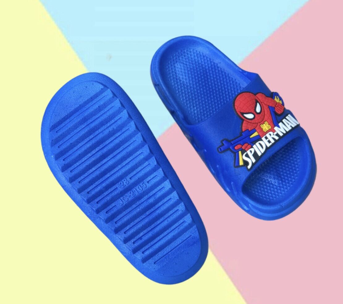 Dép siêu nhân cho bé, dé spiderman nhực đúc êm dễ đi
