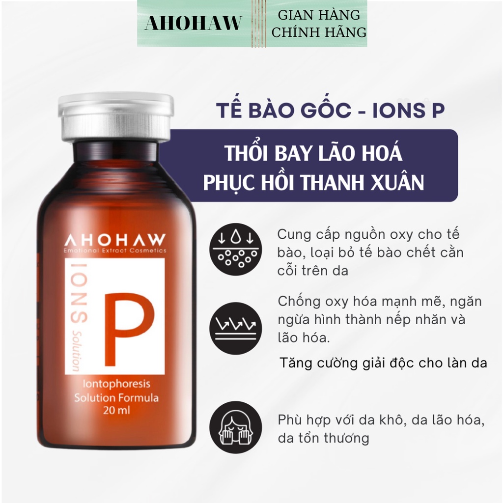 Tế bào gốc TRẺ HOÁ Ions P Ahohaw