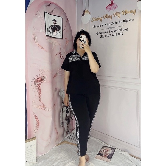 Bộ Mặc Nhà Bigsize 67Kg-95Kg( Sét Trụ Quần Dài)