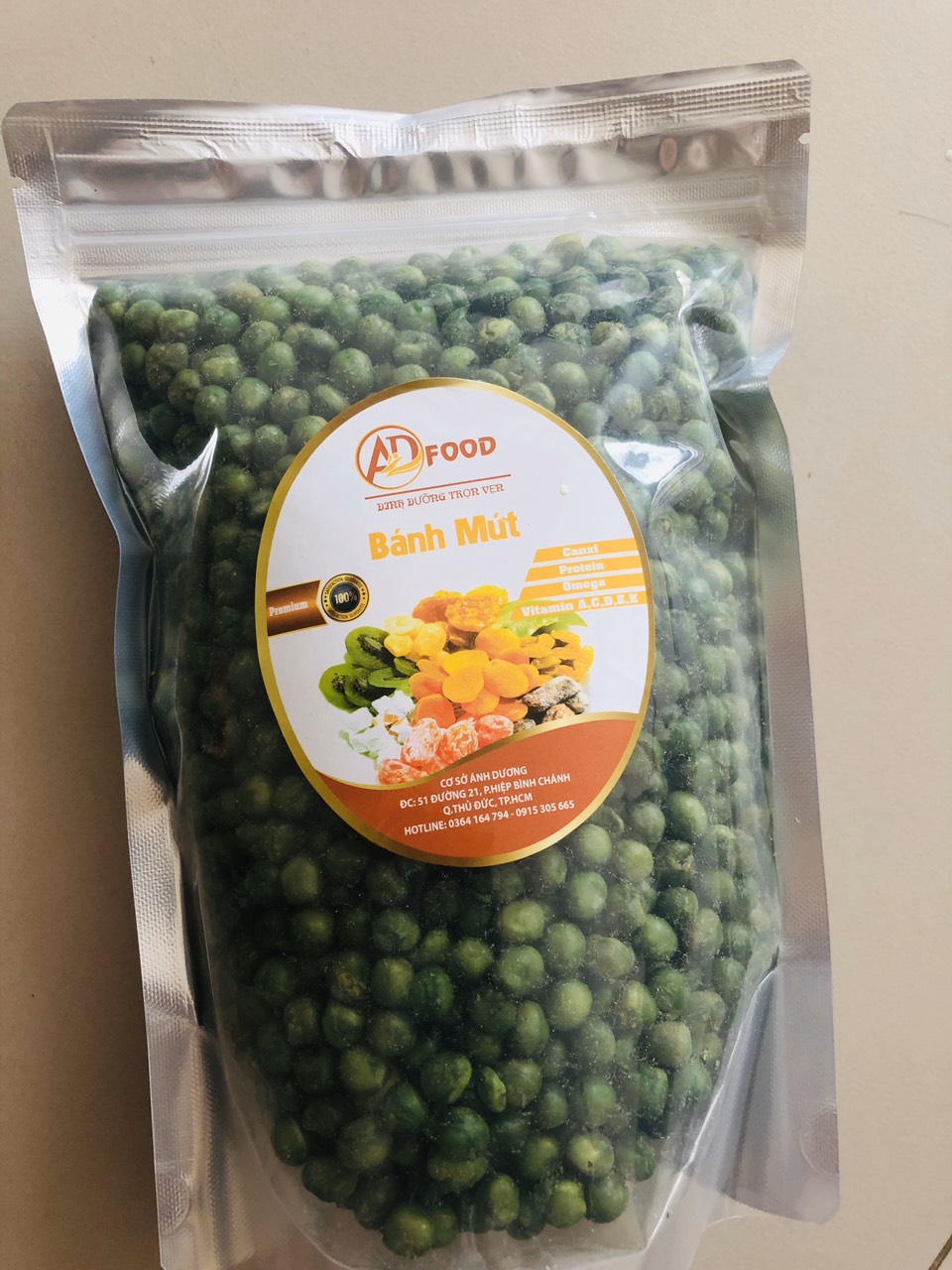 1kg đậu hà lan rang muối loại ngon
