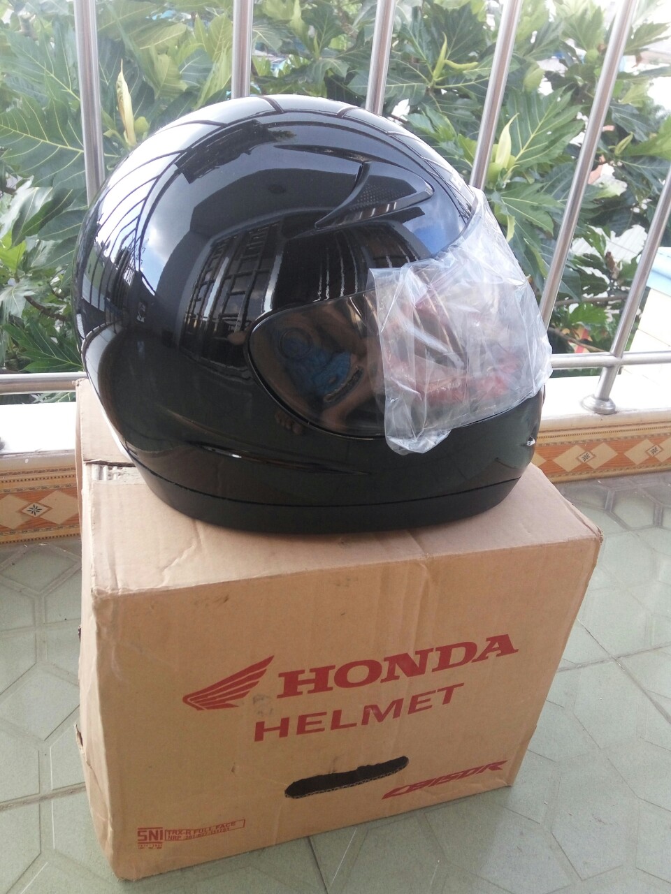[HCM]Nón bảo hiểm Honda Fullface nhập khẩu ( đen bóng)
