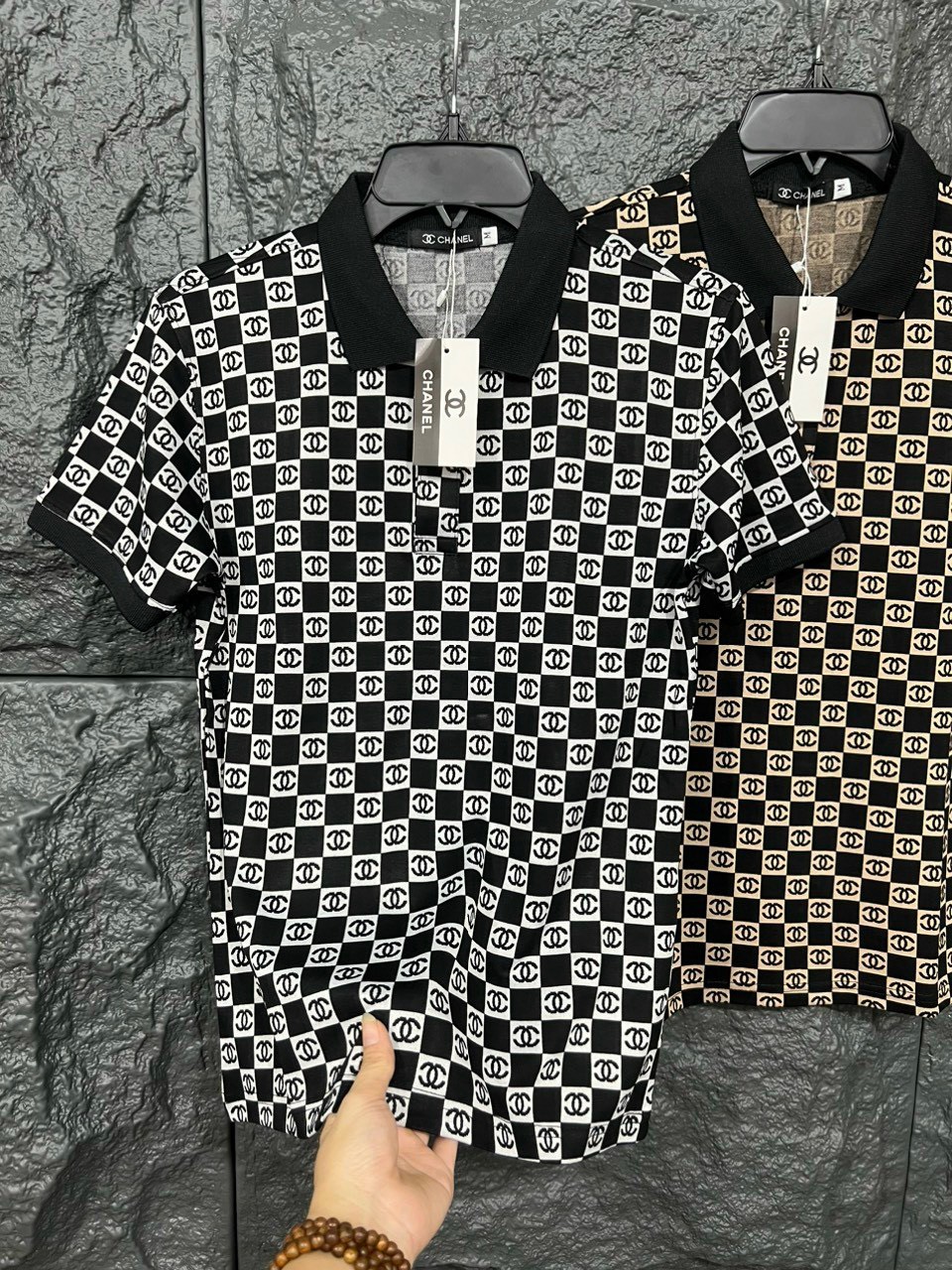 Áo thun cổ trụ nam tay ngắn chất vải QC 2 lớp dày dặn thoáng mát phối logo thương hiệu chuẩn hàng shop PVT FASHION