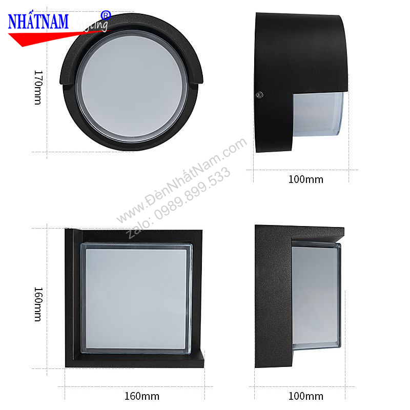 Đèn tường led hiện đại DTNT 605V-T