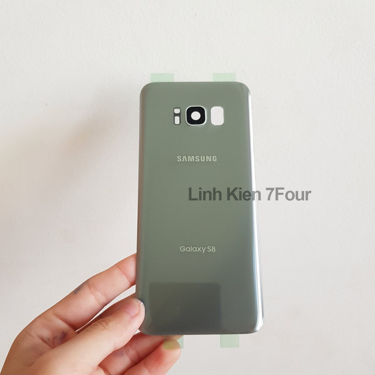Back case for Samsung S8/ S8 + with glass camera, glue
