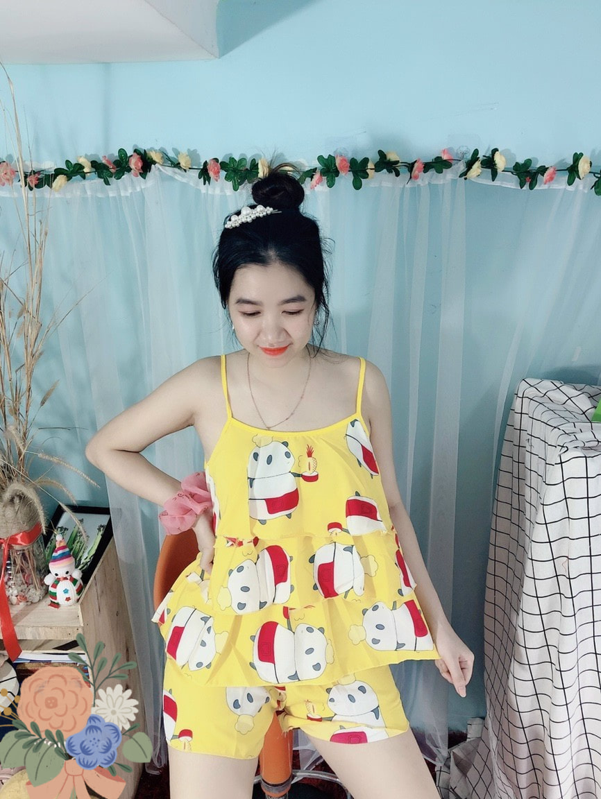 Set Bò sữa lụa đùi 2 dây