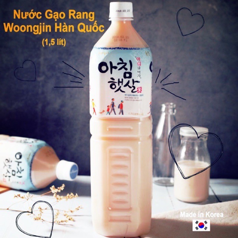 [HCM]Nước Gạo Hàn Quốc Woongjin 15L