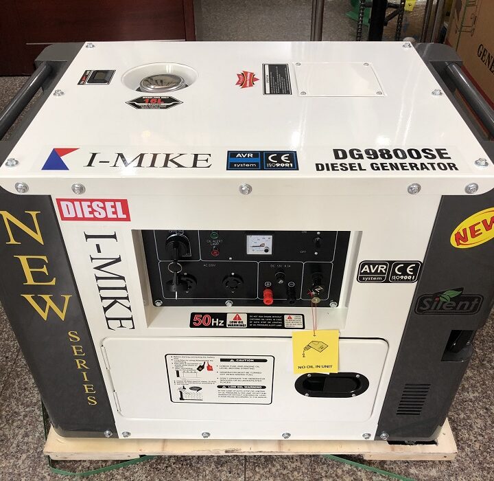 [Trả góp 0%]Máy Phát Điện Chạy Dầu 7Kw I-MIKE DG 9800SE