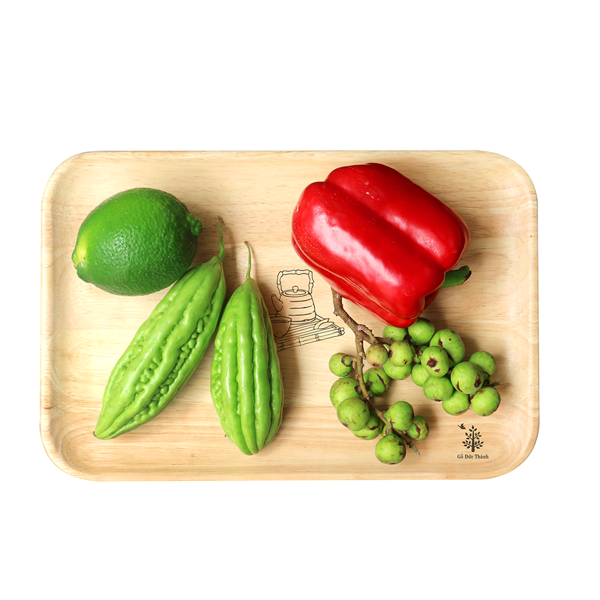 Khay gỗ đựng thức ăn hoa quả