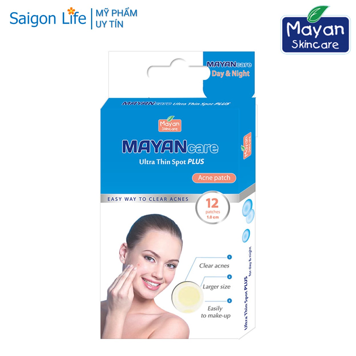 Miếng Dán Giảm Mụn Mayancare 20 Miếng (Hộp Xanh)