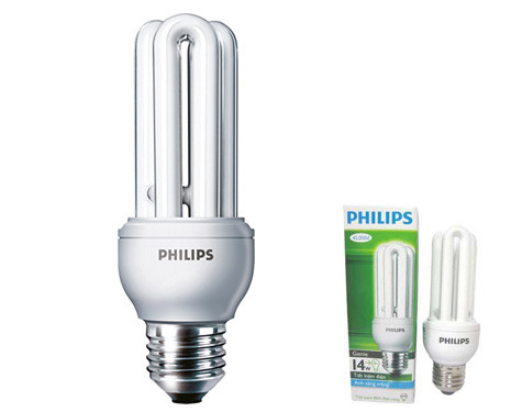 BÓNG ĐÈN COMPACT CFL 3U-14W E27 PHILIPS CHÍNH HÃNG