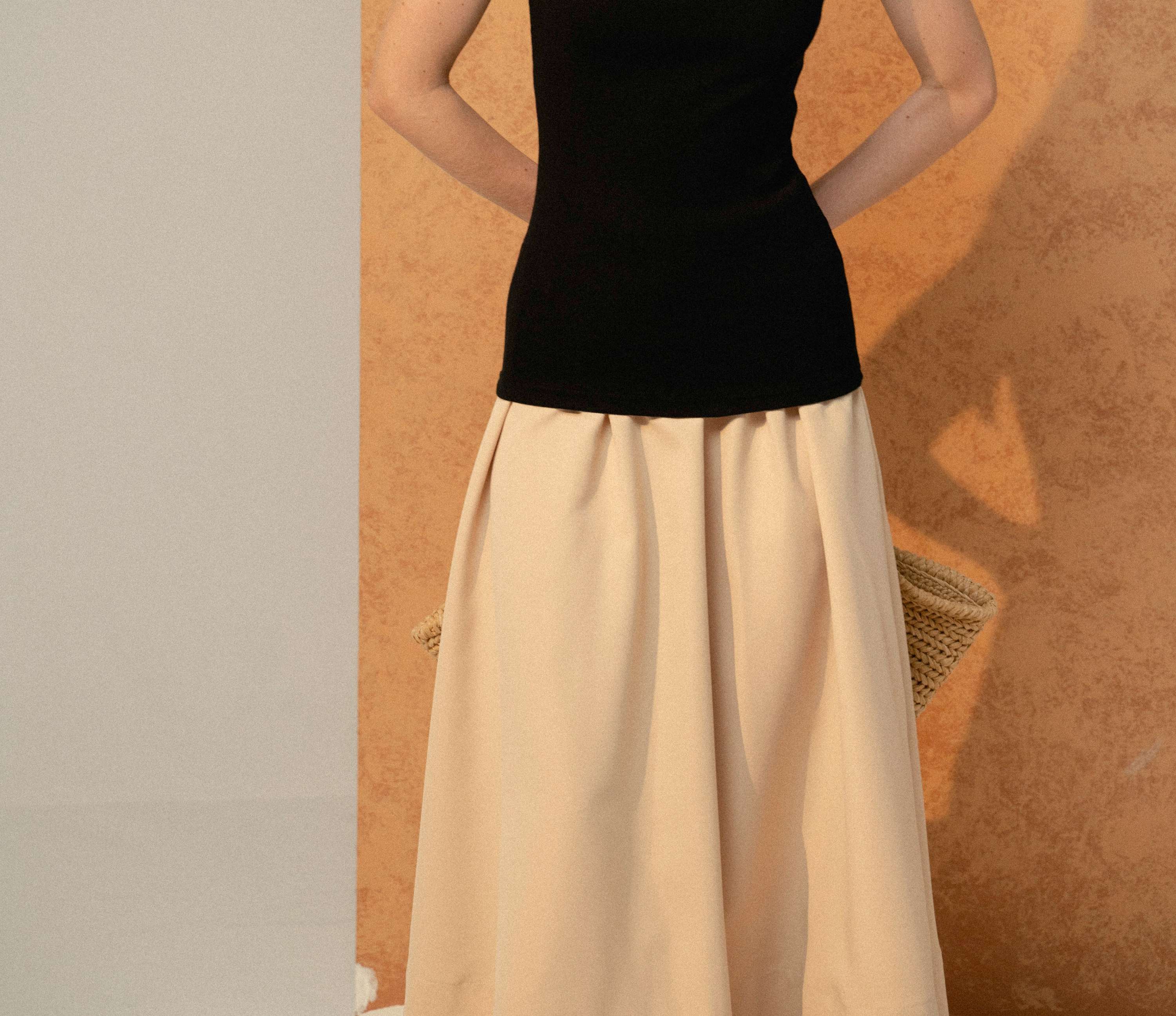 CHÂN VÁY KAKI CẠP CHUN - DALLAS SKIRT