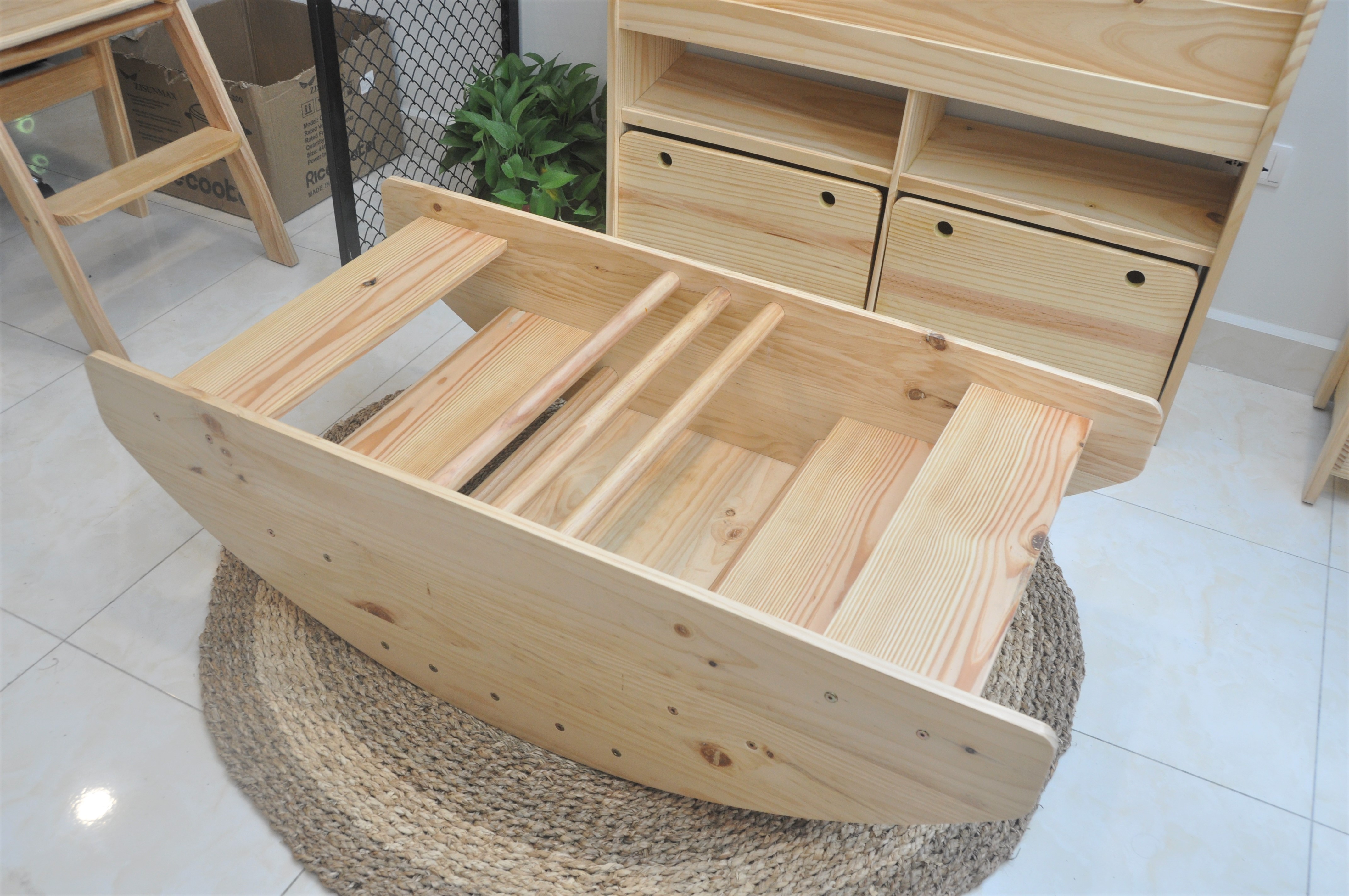 Thuyền Bập Bênh Koki Gỗ Cho Bé (Hàng đặt trước 3 ngày) - Bebewood