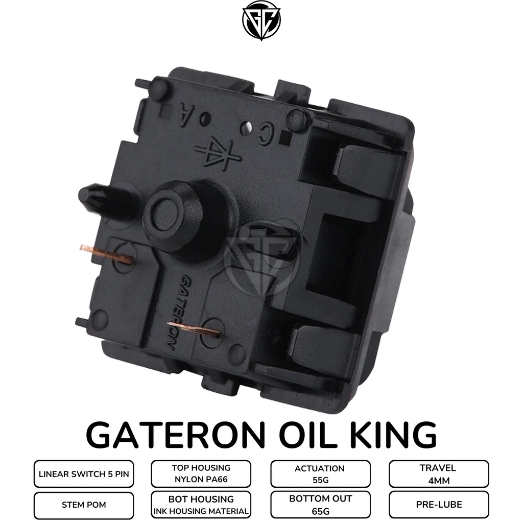 Gateron Oil King Linear Switch - Switch cho bàn phím cơ