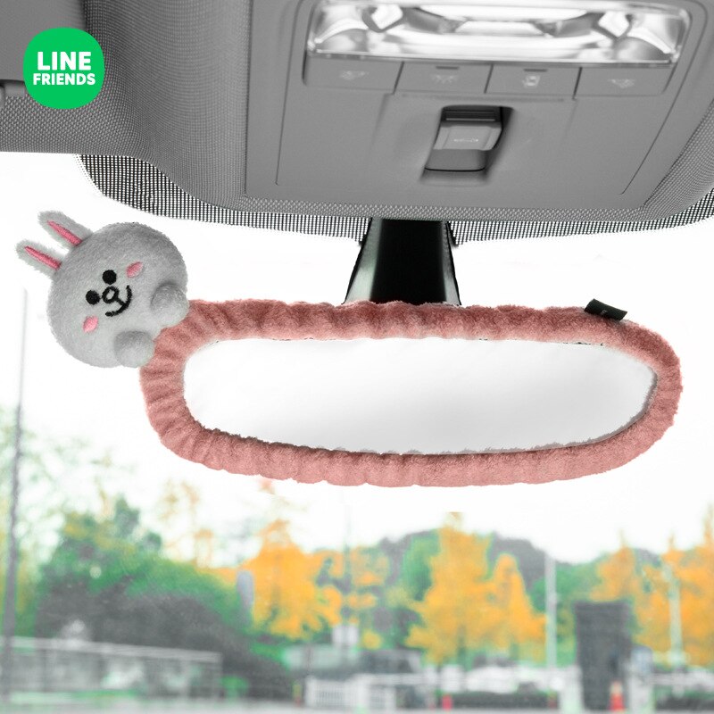 Line Friends Carton Brown Rearview Mirror Cover
