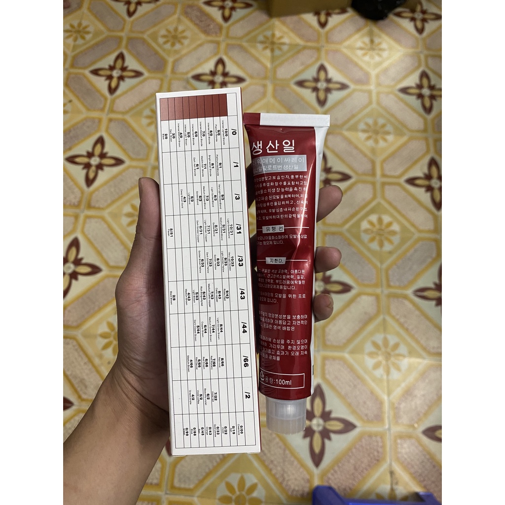 Màu Nhuộm Hàn Quốc đỏ đủ các màu