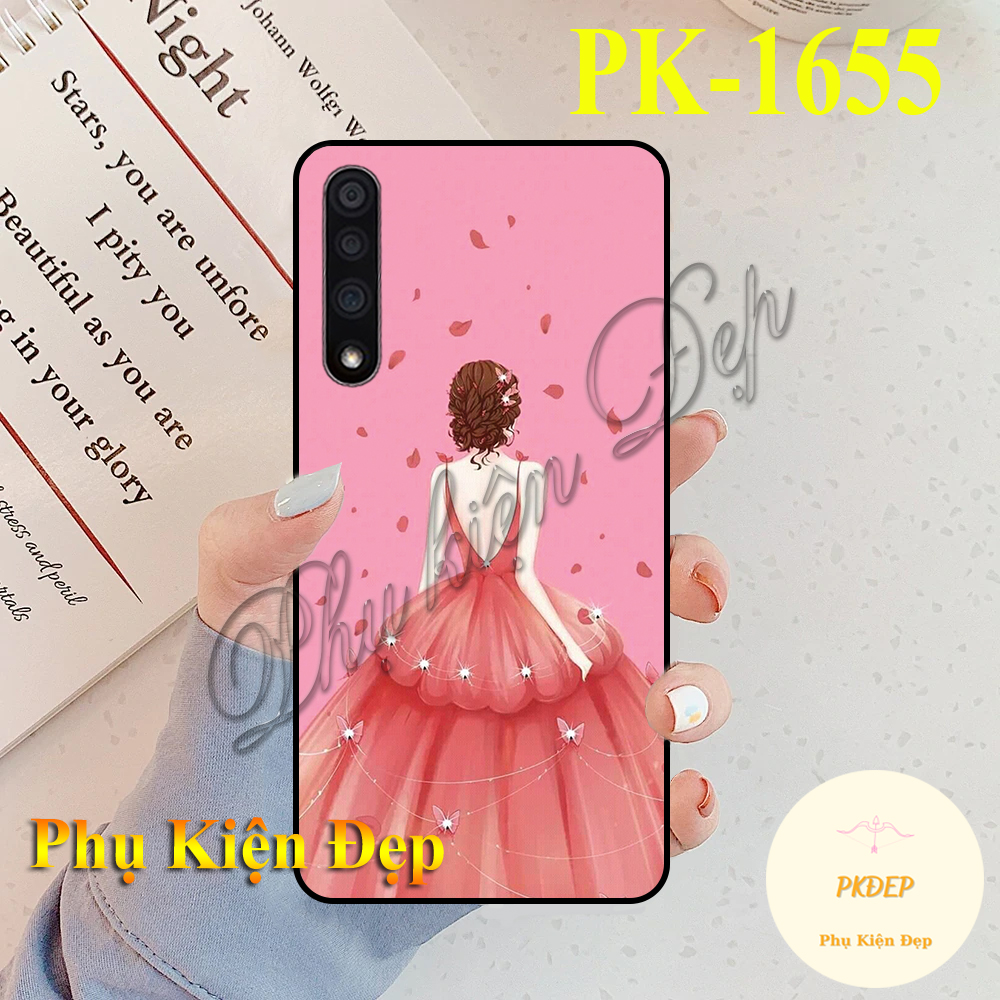 [HCM]Ốp lưng Vsmart Live - Ốp dẻo đen in hình Cô gái