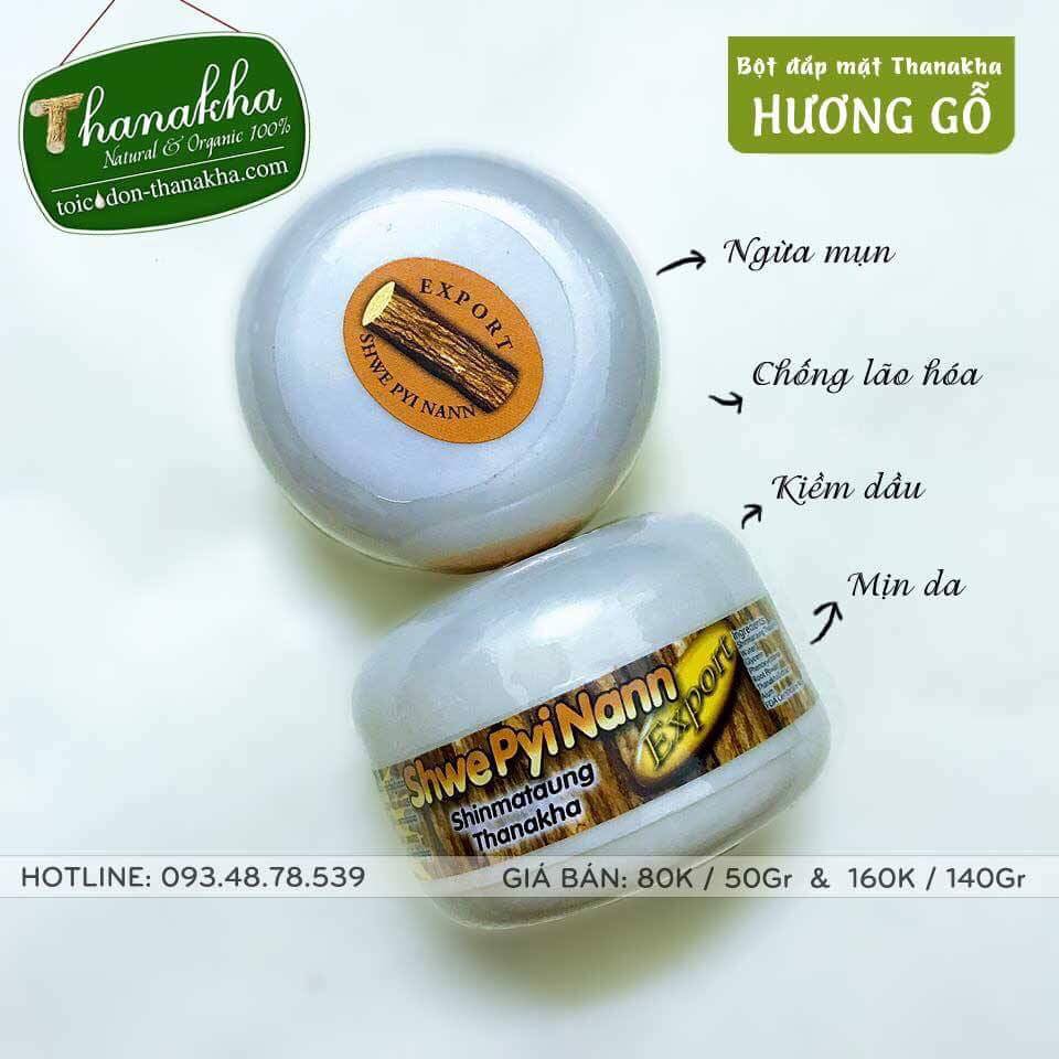 bột đắp mặt thanakha hủ lớn 140gr hsd 12/2024