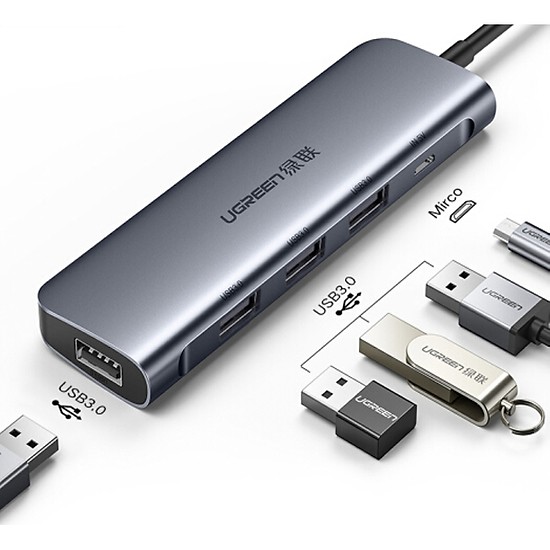 Hub USB Type C đa năng Ugreen 50979 chính hãng